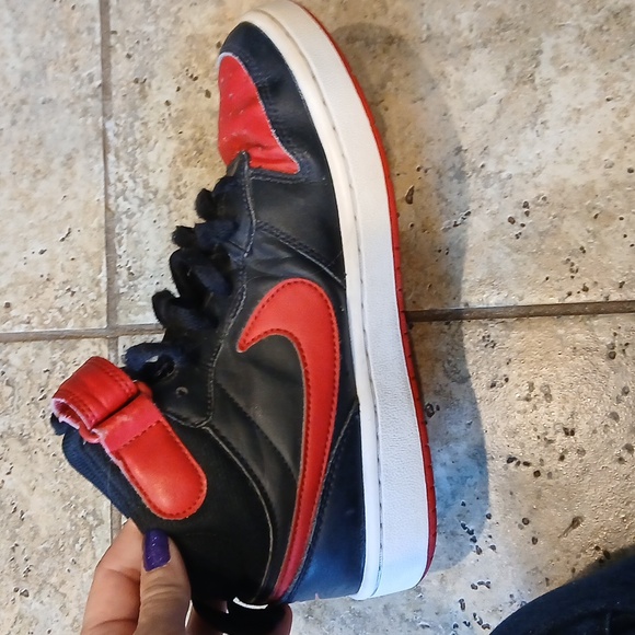 Nike Red and Black High-Top Sneakers - Picture 5 of 6